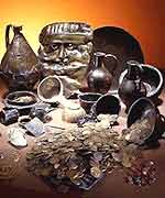 Artefacts found in the spring