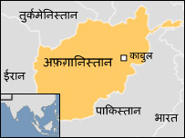 अफ़ग़ानिस्तान का नक़्शा