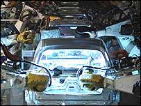 Almanya'da bir otomobil fabrikası