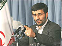 ایرن کے صدر احمدی نژاد