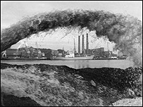 Water and ballast being dredged at Ipswich