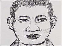 Imagem do suspeito foi obtida de câmera de segurança