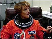 A astronauta americana Eileen Collins