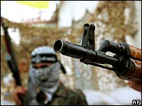 مرد مسلح فلسطينی در غزه