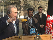 دونالد رامسفلد در کابل