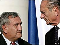 Raffarin ve Chirac