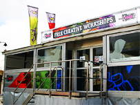 BBC Blast Truck in Lemon Quay