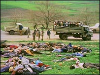 हलाब्जा में पड़ी लाशें