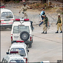 Xe cứu thương tại hiện trường