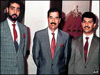 Uday, Saddam e Quday Hussein