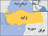 نقشه ترکیه، عراق، سوریه