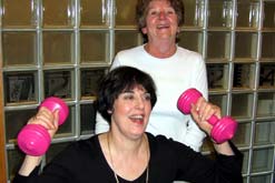 Limbering up outside the Woman's Hour studio