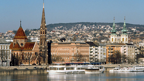 The view of the city over the Danube