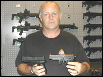 Dave Bew of Cleveland Police's firearms department