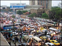 کراچی میں ٹریفک جام