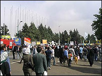 محوطه نمايشگاه بين المللی کتاب تهران