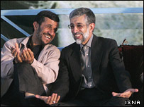 حداد عادل، احمدی نژاد