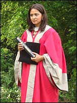 Parminder in the grounds of DMH