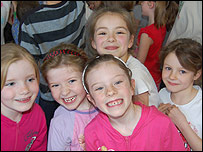 Children who took part in the 'Big Sit Still'