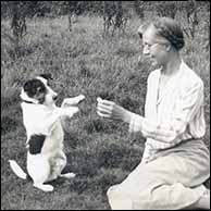 Mary ( John's mum) with Bonzo