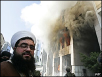 Beyrut'ta Müslüman bir din adamı