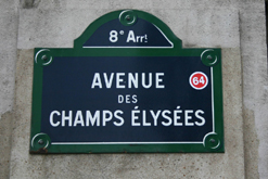 Paris street sign