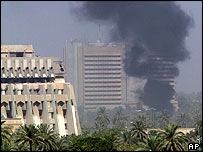 Fumaça em Bagdá