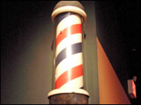 理发店的螺旋招牌