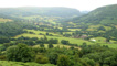 A view looking back down the valley