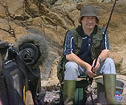 Film extra Charlie Henry taking part in the filming of an advert