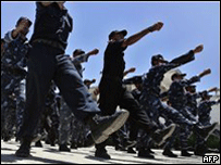 Dân quân diễn tập trên Dải Gaza