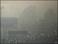 Fumaça cobre Buenos Aires