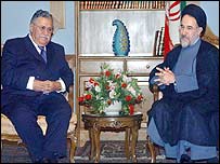 محمد خاتمی و جلال طالبانی