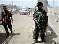 Sadr semtinde bir kontrol noktası