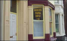 Takeaway shop window
