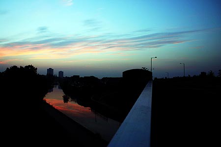 Bentley Bridge Wednesfield at dawn in June
