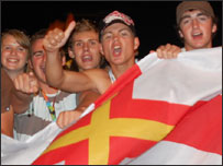 We Are Scientists fans at Jersey Live