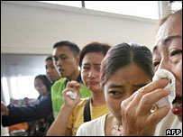 Thân nhân của hành khách chiếc máy bay bị rơi