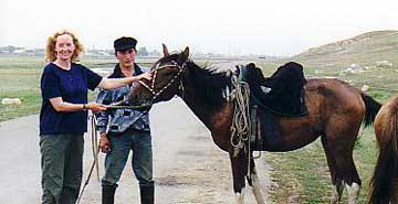 Dr Sandra Olsen meets a modern Kazak herdsman