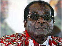 O presidente do Zimbábue, Robert Mugabe