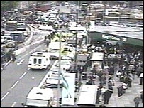 Hình trước ga Kings Cross ở Luân Đôn