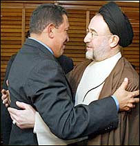 محمد خاتمی و هوگو چاوز - عکس از صداوسيمای ايران