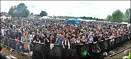 Strawberry Fair main stage panorama