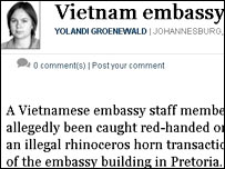 Bài viết của bà Yolandi Groenewald trên trang mạng báo Mail & Guardian