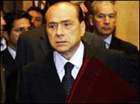 O primeiro-ministro da Itália, Silvio Berlusconi