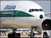 Alitalia'ya ait bir uçak