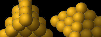 'Face-centred cubic' stacking