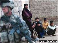 Soldado americano no Iraque. 