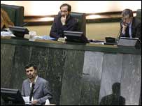 احمدی نژاد در مجلس