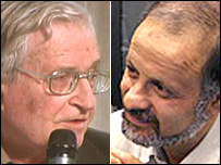 نوام چامسکی و اکبر گنجی